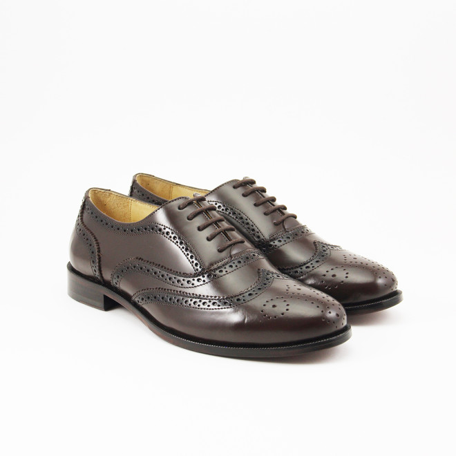 Sapato Feminino Brogue Baeza Café