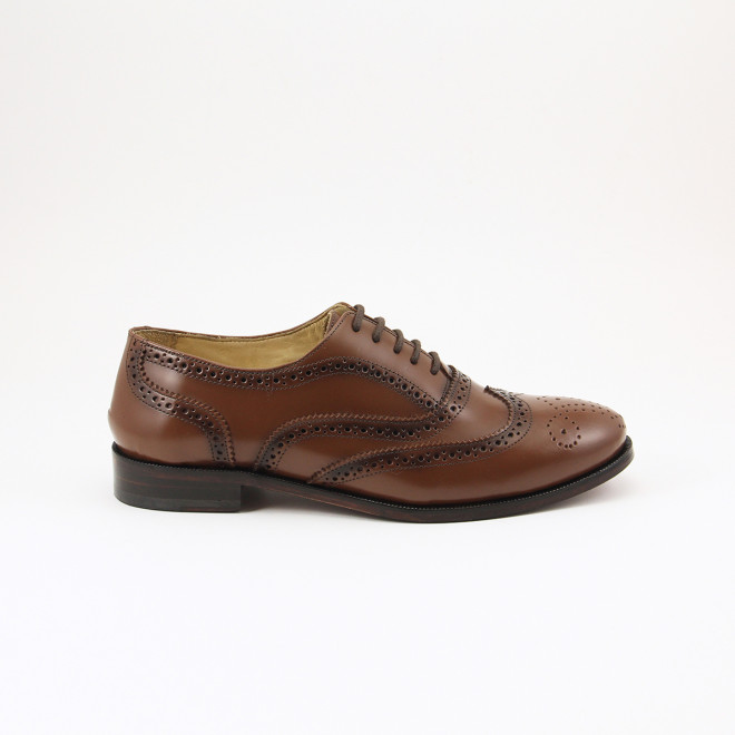 Sapato Feminino Brogue Baeza Café