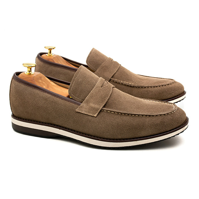 Sapato Casual Loafer Turre Camurça Oliva