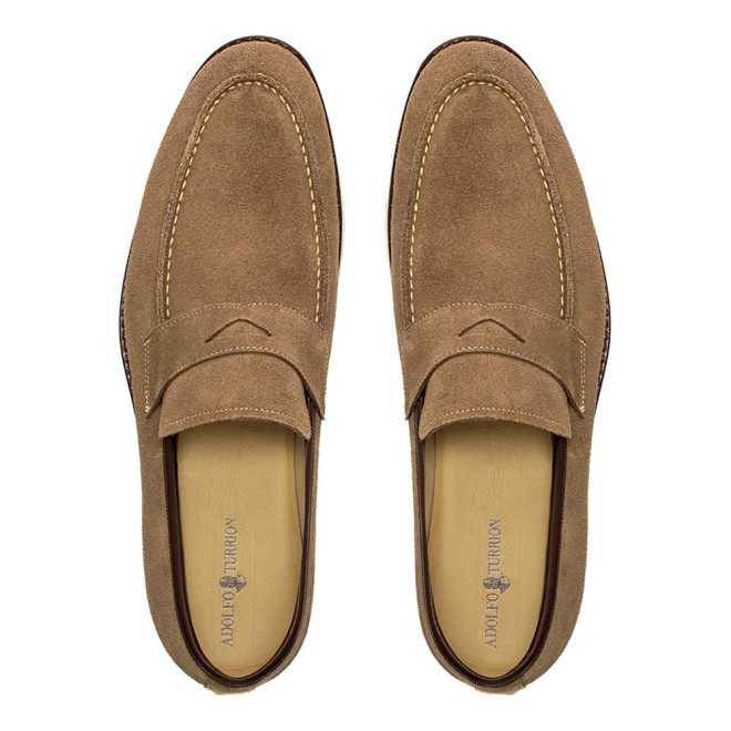 Sapato Casual Loafer Turre Camurça Oliva