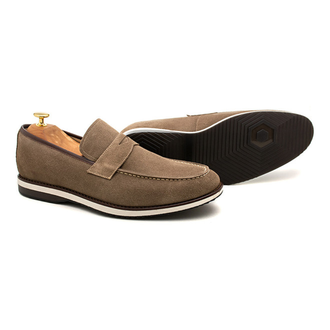 Sapato Casual Loafer Turre Camurça Oliva