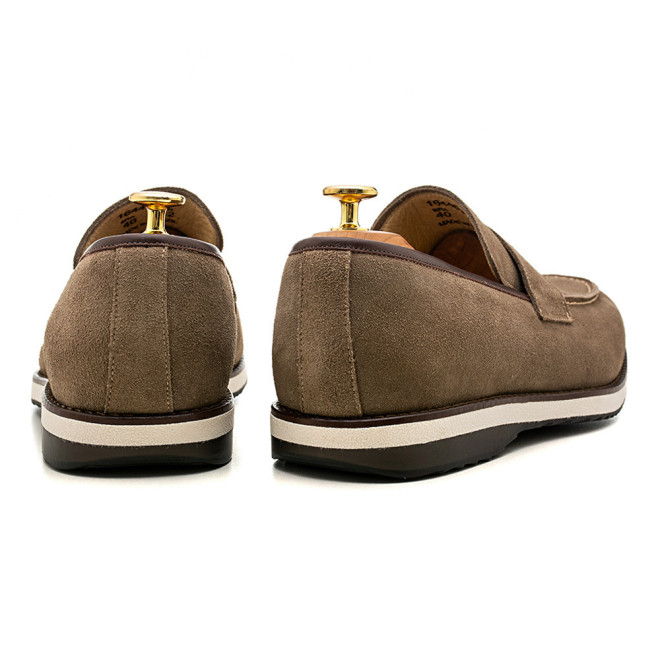 Sapato Casual Loafer Turre Camurça Oliva