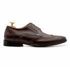 Sapato Social Derby Brogue Barceo Café