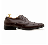 Sapato Social Derby Brogue Barceo Café