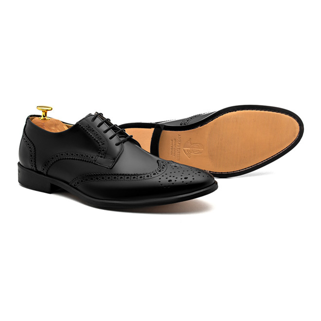 Sapato Social Derby Brogue Barceo Preto