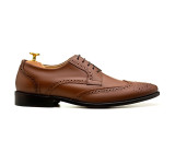 Sapato Social Derby Brogue Barceo Whisky