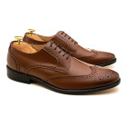 Sapato Social Derby Brogue Barceo Whisky