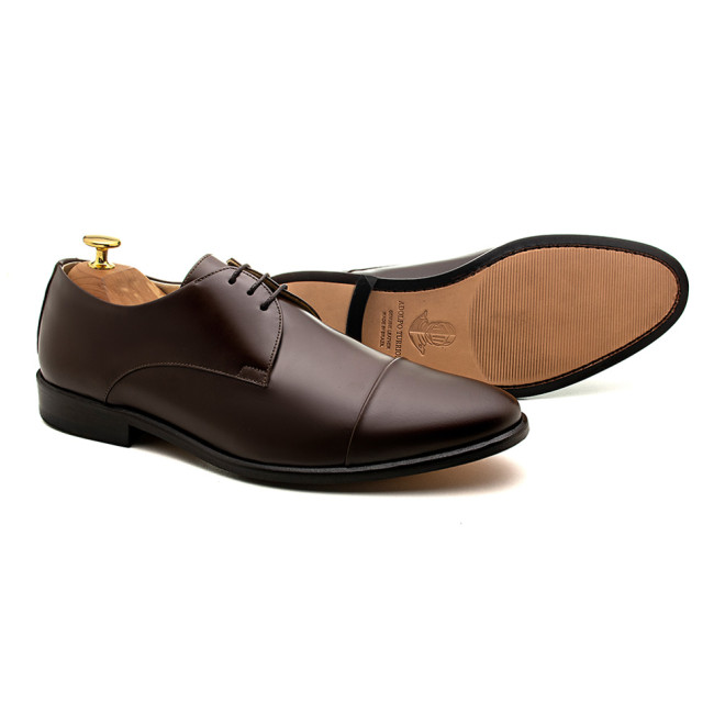 Sapato Social Derby Cap-toe Alava Café