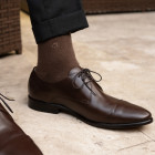 Sapato Social Derby Cap-toe Alava Café