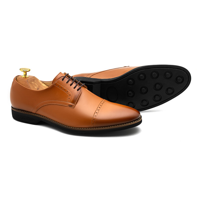 Sapato Masculino Derby Cantelle Caramelo (english Tan)