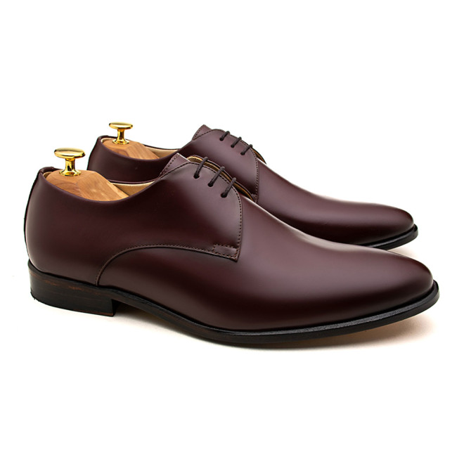 Sapato Social Derby Merida Burgundy