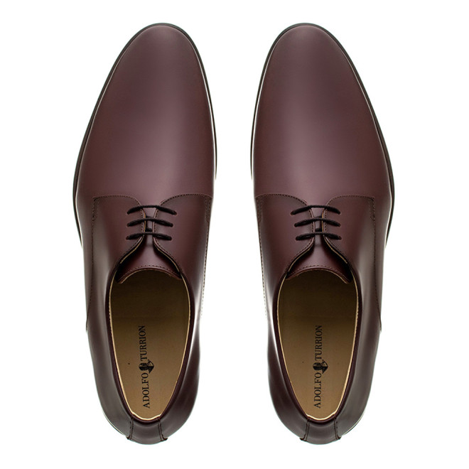 Sapato Social Derby Merida Burgundy