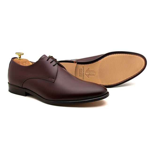 Sapato Social Derby Merida Burgundy