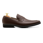 Sapato Social Loafer Alicante Café - Sola Borracha