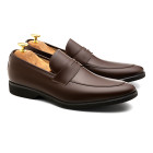 Sapato Social Loafer Alicante Café - Sola Borracha