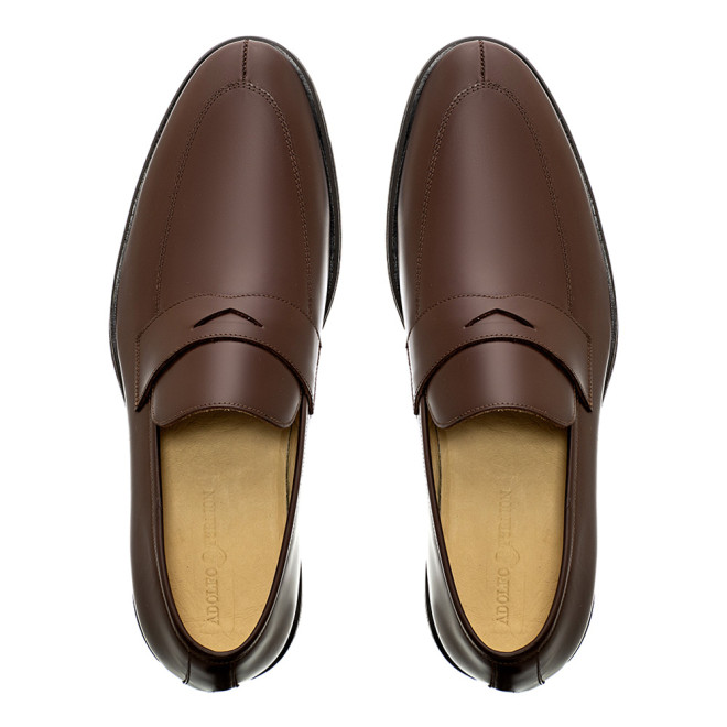 Sapato Social Loafer Alicante Café - Sola Borracha