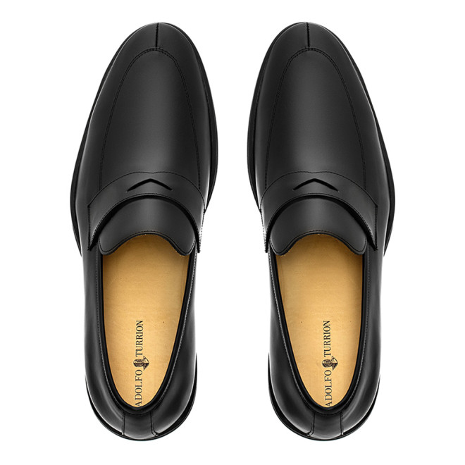 Sapato Social Loafer Alicante Preto - Sola Borracha