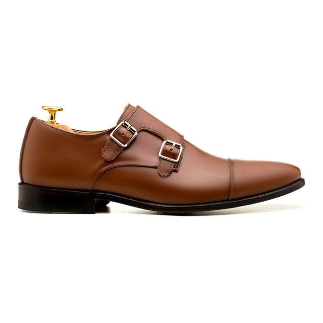 Sapato Social Monk Strap Cartagena Whisky