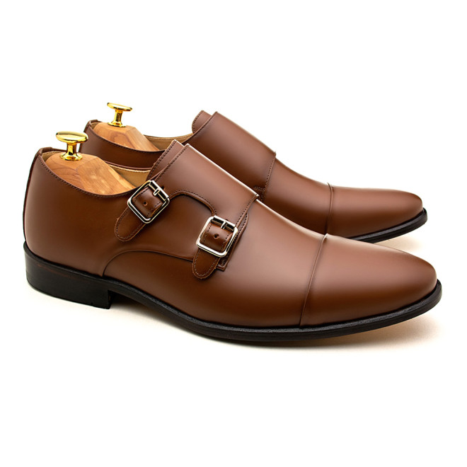 Sapato Social Monk Strap Cartagena Whisky