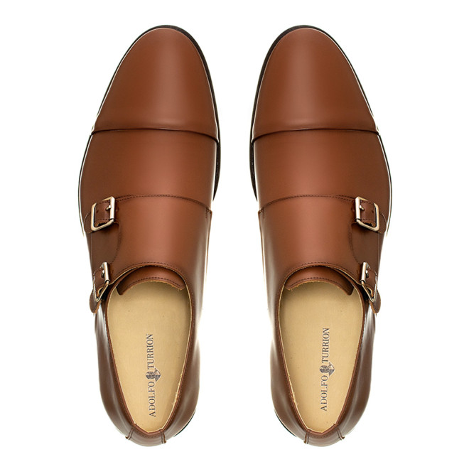 Sapato Social Monk Strap Cartagena Whisky