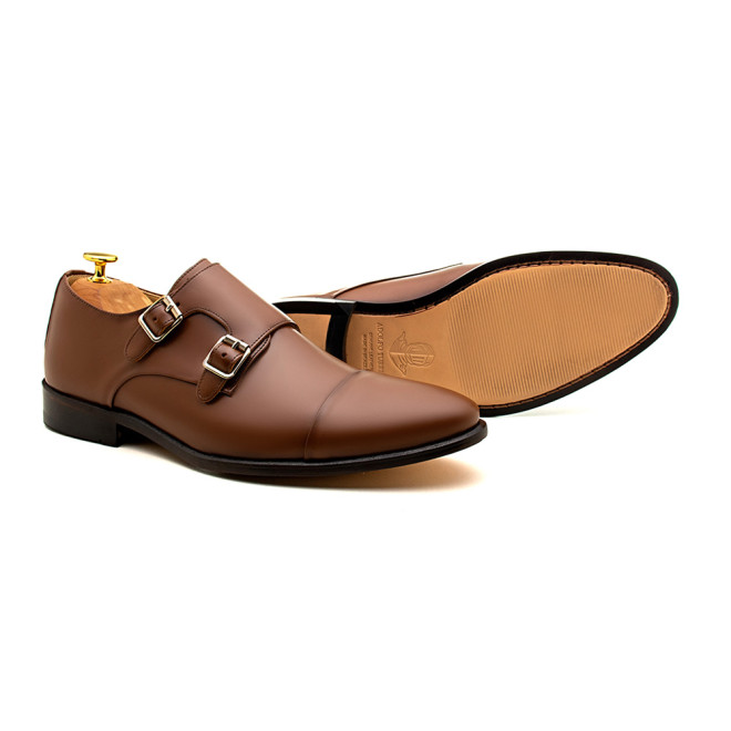 Sapato Social Monk Strap Cartagena Whisky