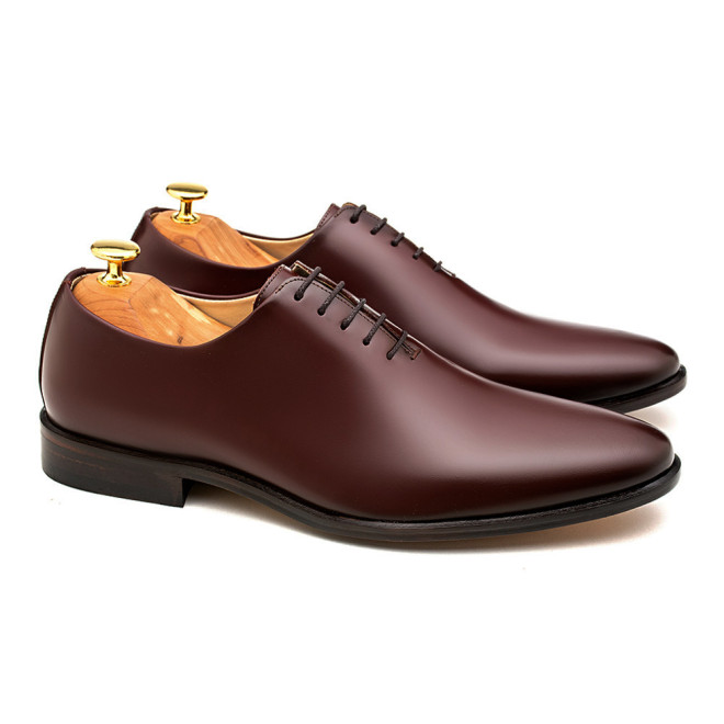 Sapato Social Wholecut Oxford Madrid Burgundy