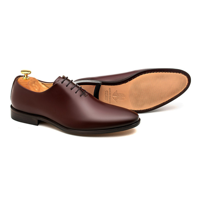 Sapato Social Wholecut Oxford Madrid Burgundy