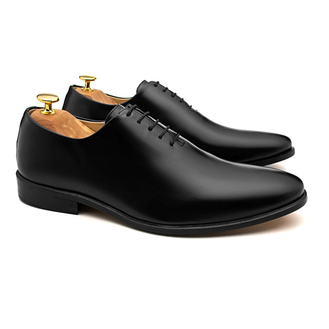 Sapato Social Wholecut Oxford Madrid Preto